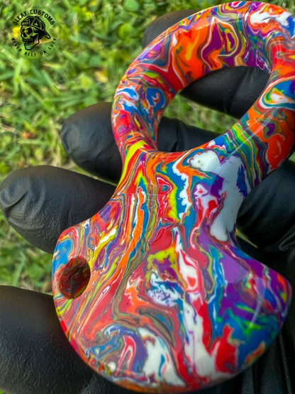 "Color Explosion" No Luck Charm & Bead ('Burnt End')