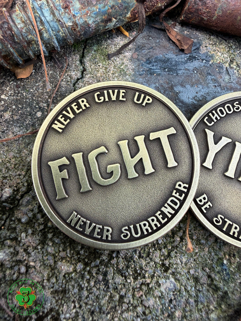 "Fight/Yield" Decision Coin