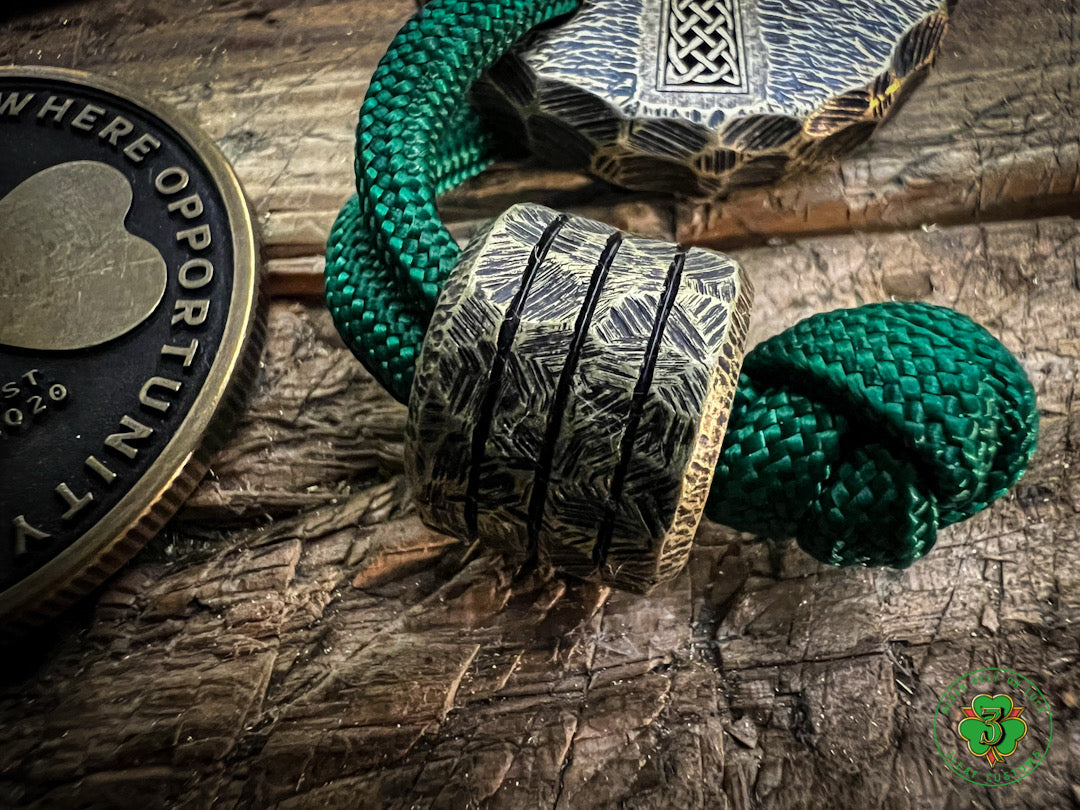 V2 Celtic Cross No Luck Charm w/ Sunburst Texturing & Rockwork