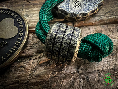 V2 Celtic Cross No Luck Charm w/ Sunburst Texturing & Rockwork