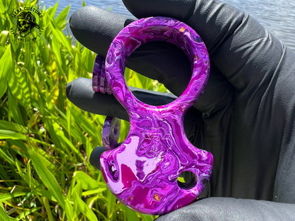 "Purple Haze" No Luck Charm & Bead (Kaotic Artworks Resin)