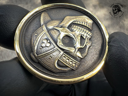 Kingman Turquoise & 3D Skull Challenge Coin