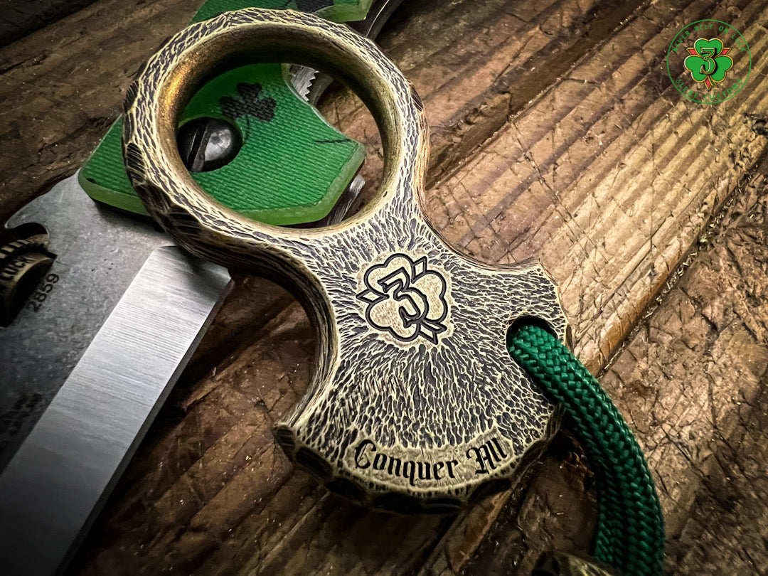 V2 Celtic Cross No Luck Charm w/ Sunburst Texturing & Rockwork