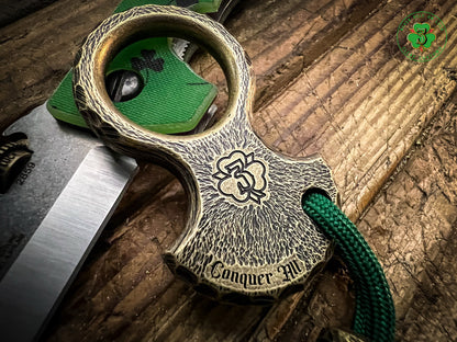 V2 Celtic Cross No Luck Charm w/ Sunburst Texturing & Rockwork