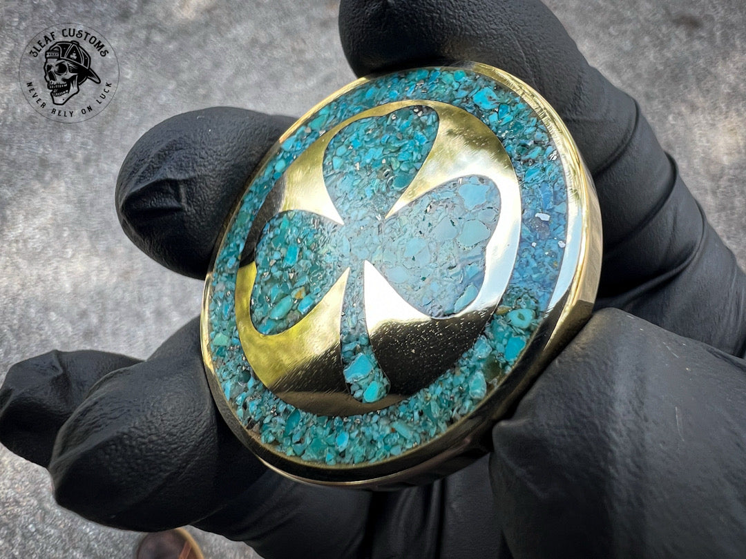 Kingman Turquoise & 3D Skull Challenge Coin