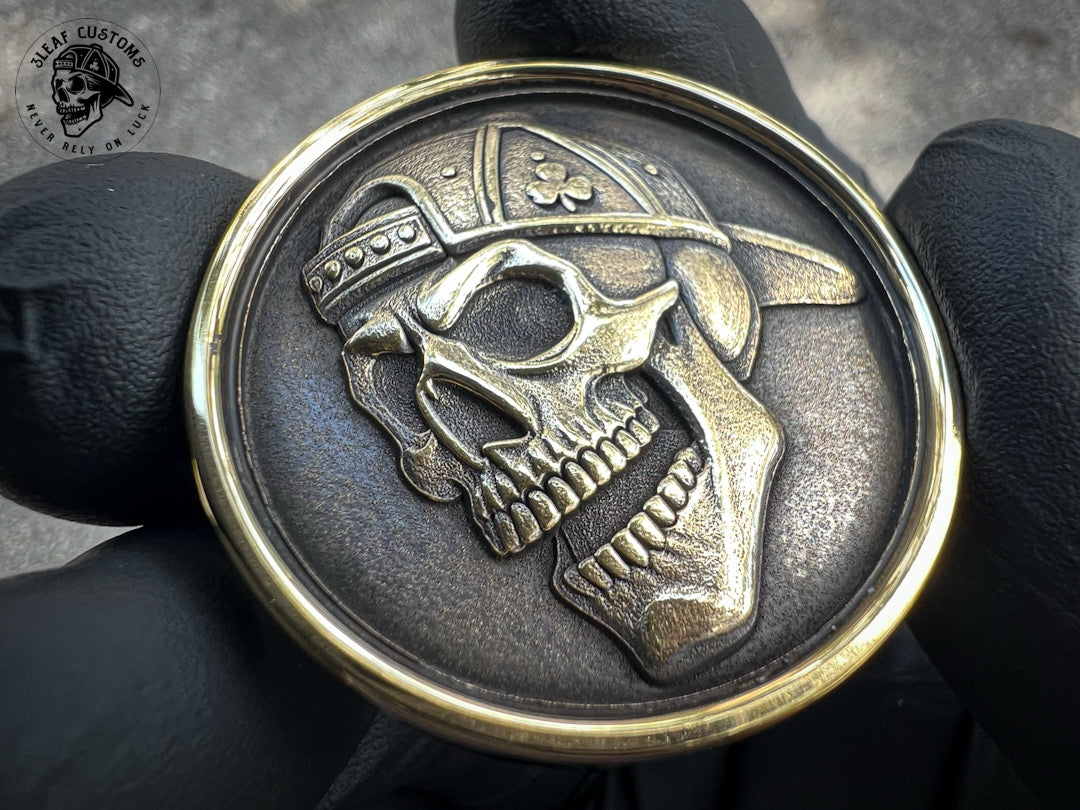 Kingman Turquoise & 3D Skull Challenge Coin