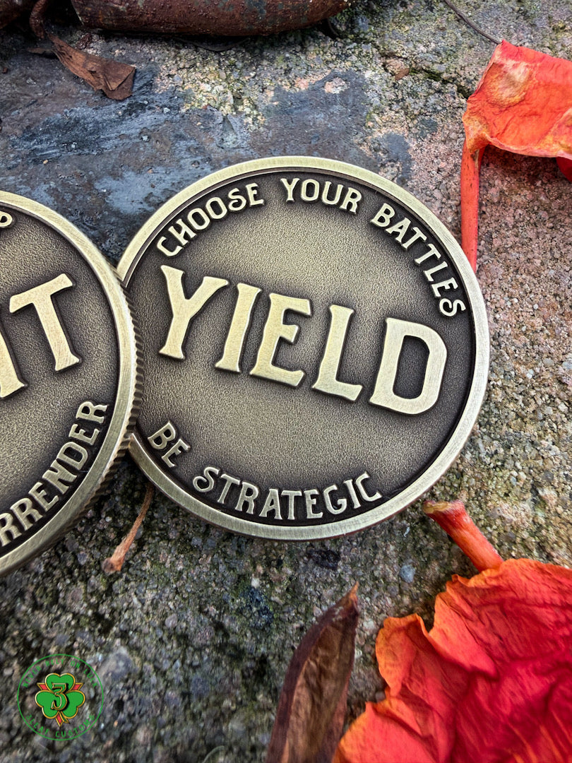 "Fight/Yield" Decision Coin