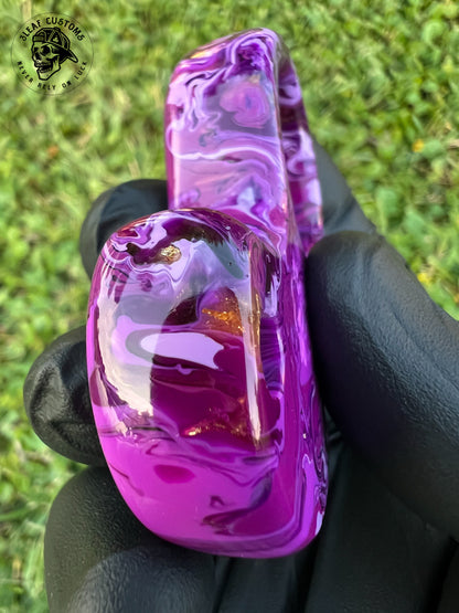 "Purple Haze" No Luck Charm & Bead (Burnt End)