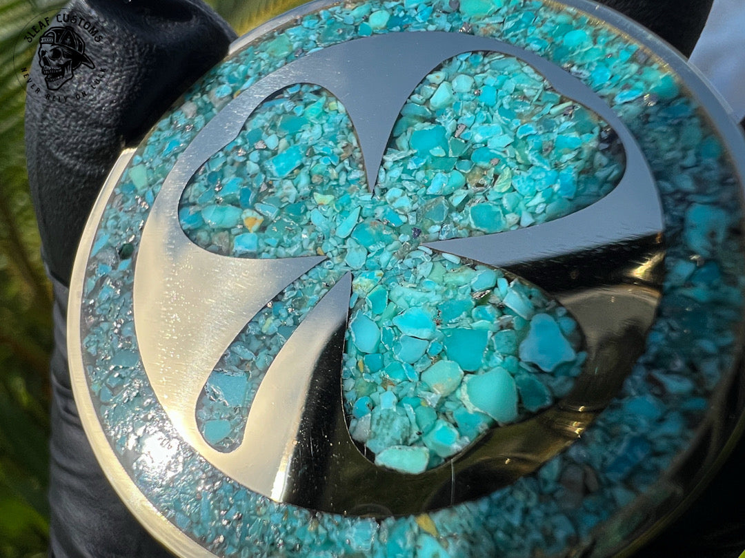 Kingman Turquoise & 3D Skull Challenge Coin