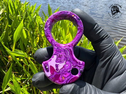 "Purple Haze" No Luck Charm & Bead (Kaotic Artworks Resin)