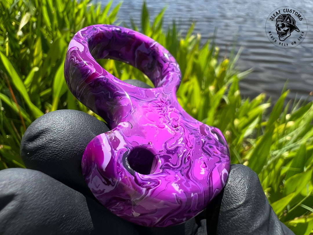 "Purple Haze" No Luck Charm & Bead (Kaotic Artworks Resin)