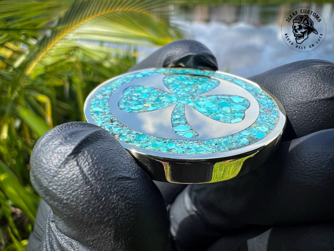 Kingman Turquoise & 3D Skull Challenge Coin