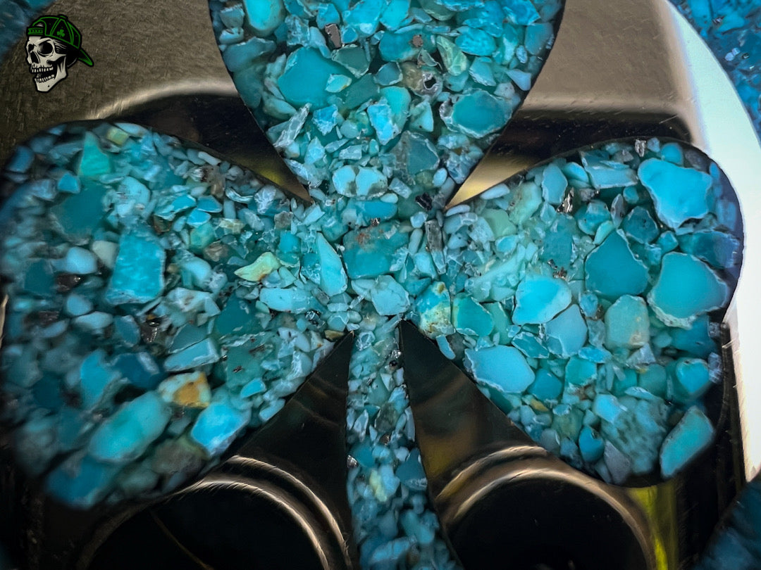 Kingman Turquoise & 3D Skull Challenge Coin