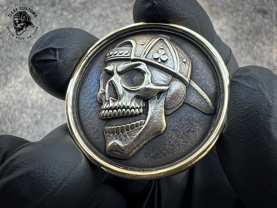 Kingman Turquoise & 3D Skull Challenge Coin