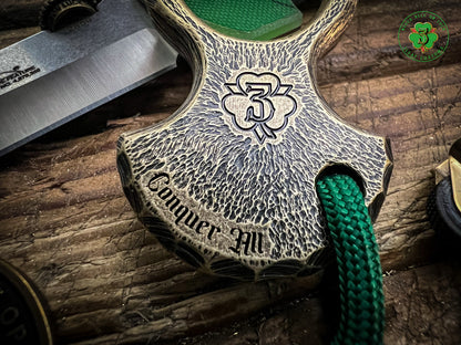 V2 Celtic Cross No Luck Charm w/ Sunburst Texturing & Rockwork