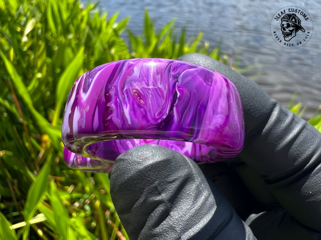 "Purple Haze" No Luck Charm & Bead (Kaotic Artworks Resin)