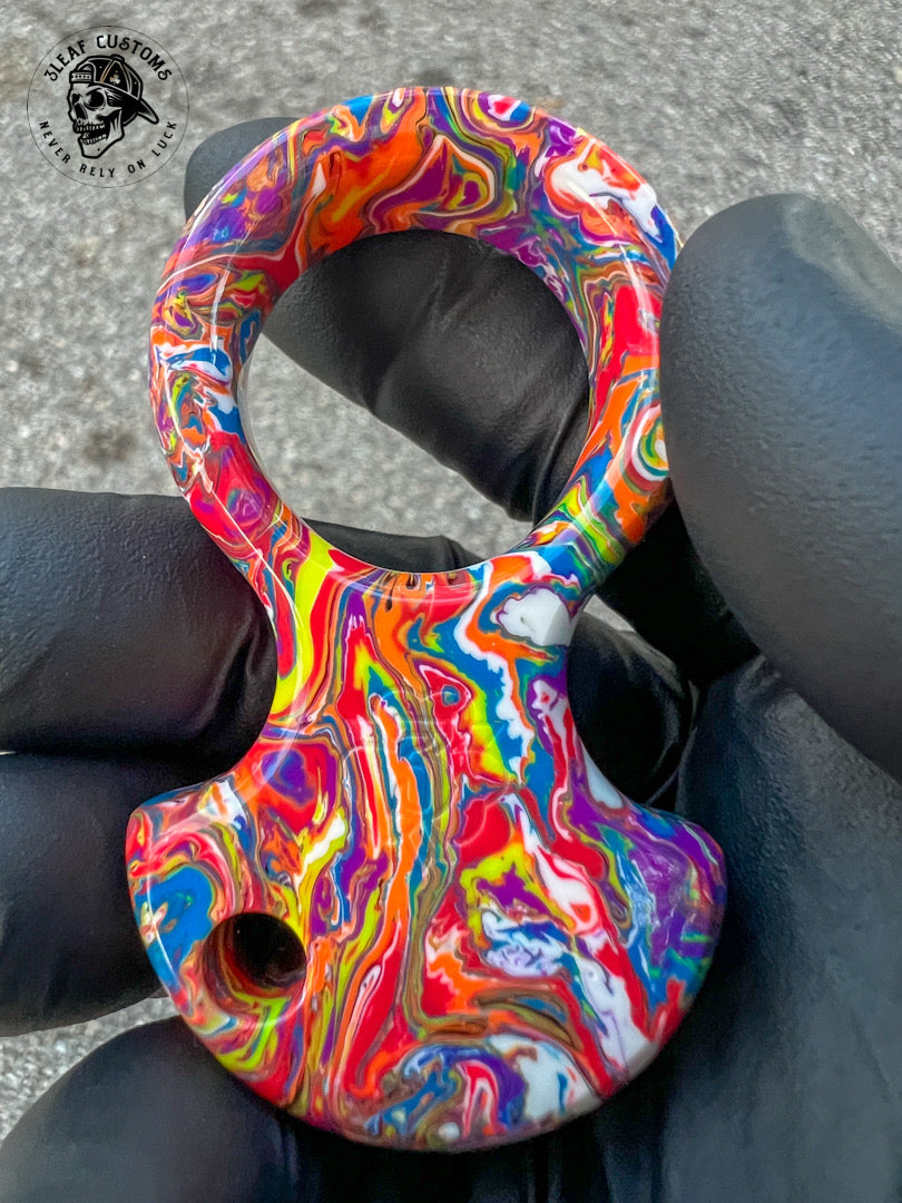 "Color Explosion" No Luck Charm & Bead ('Burnt End')