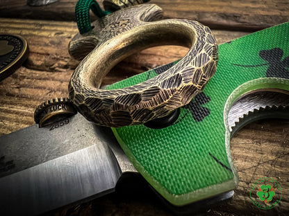 V2 Celtic Cross No Luck Charm w/ Sunburst Texturing & Rockwork