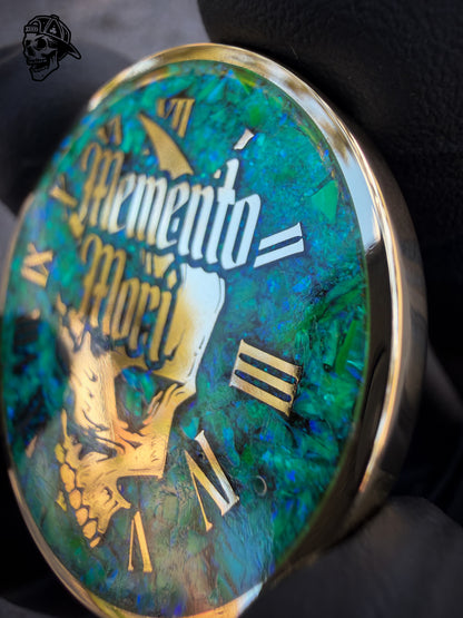 Nuclear Green Opal & Brass Memento Coin (UV Reactive)