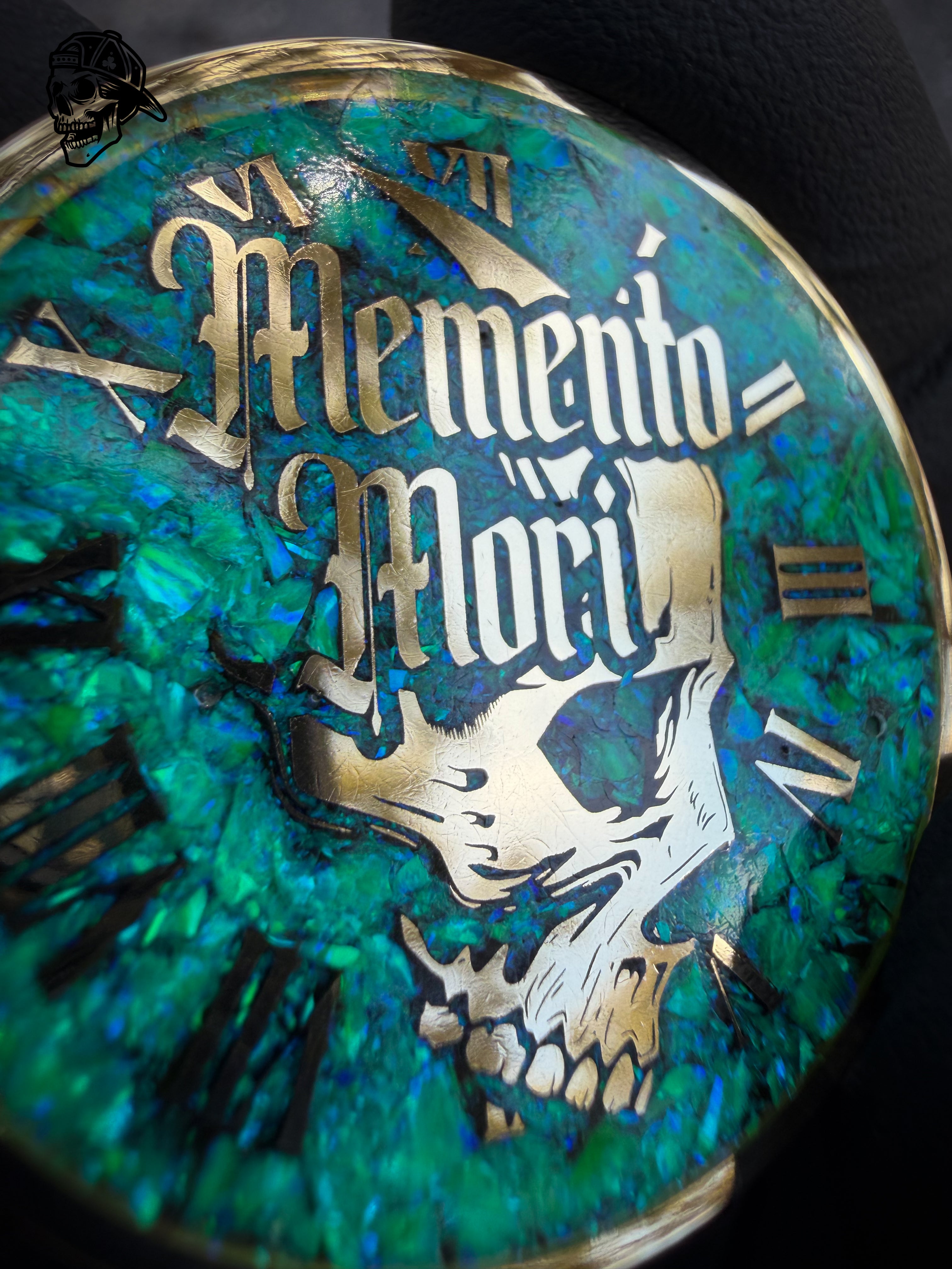Nuclear Green Opal & Brass Memento Coin (UV Reactive)