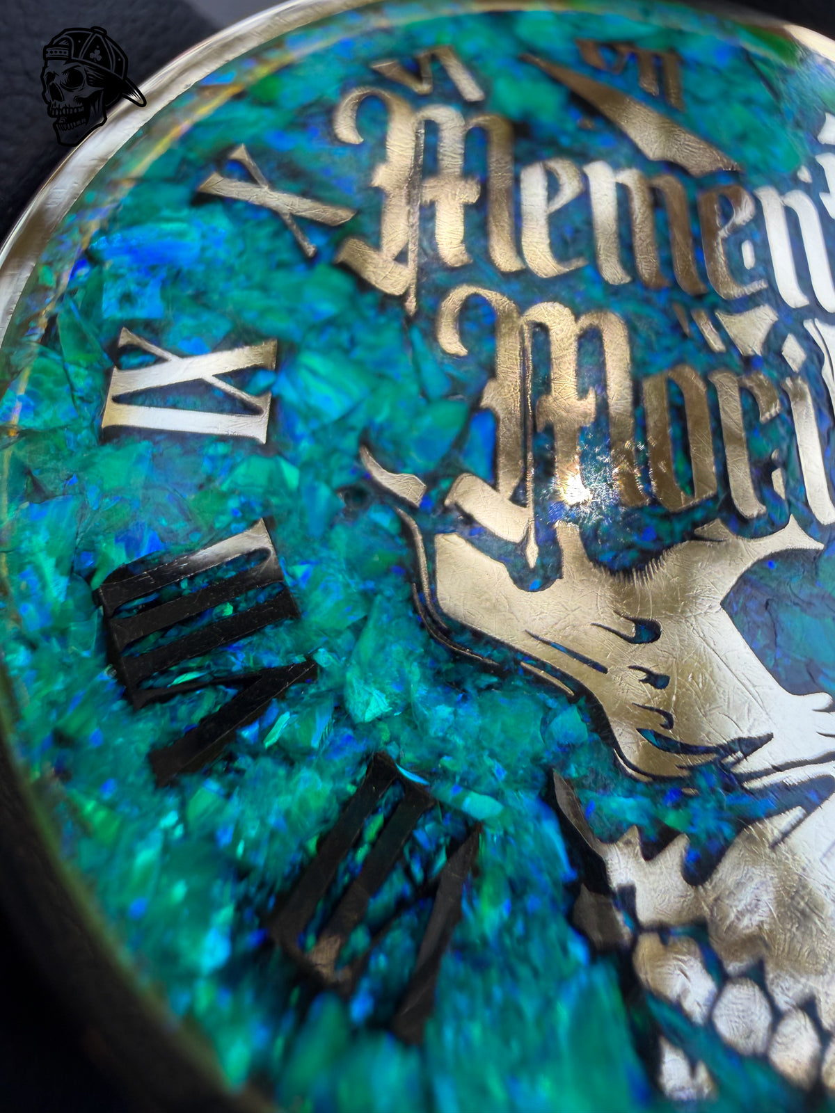 Nuclear Green Opal & Brass Memento Coin (UV Reactive)