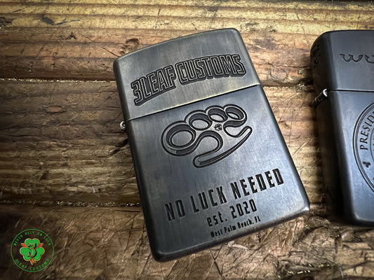 Custom Brass Lighters (Armor Case)