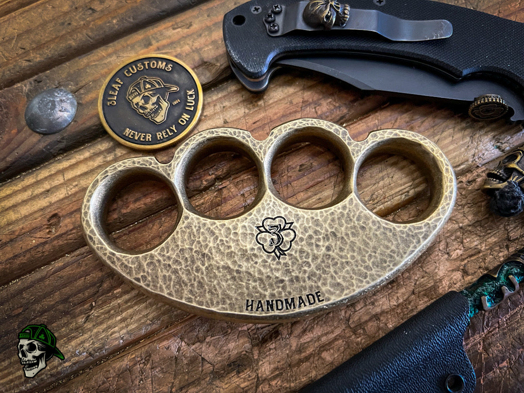 Handmade Bear Paw- Hammered, Blackened & Stonewashed