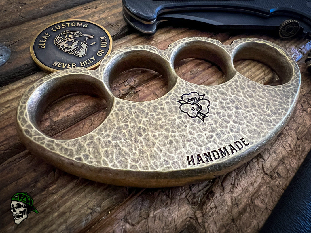 Handmade Bear Paw- Hammered, Blackened & Stonewashed