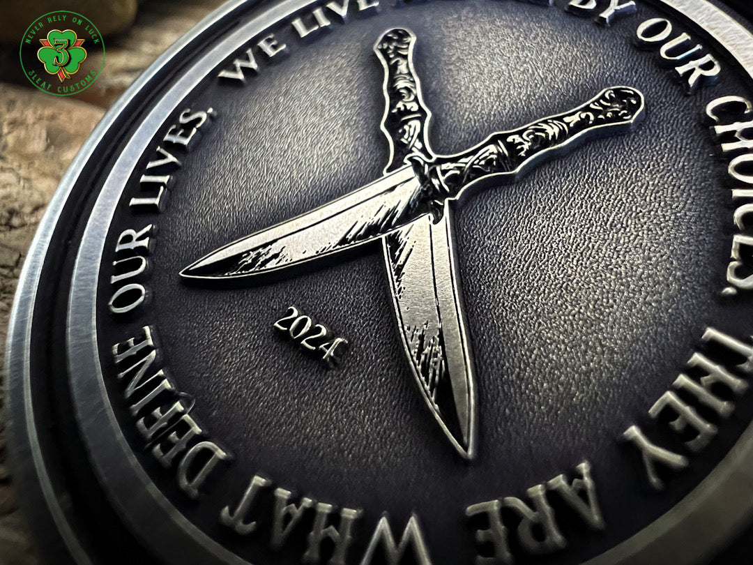 "Live & Die by Your Choices" Challenge Coins