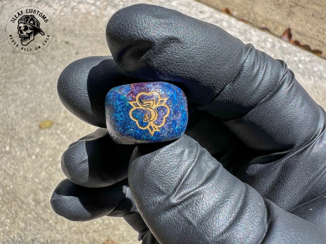 Nebula Finish- Handmade No Luck Charm & Bead