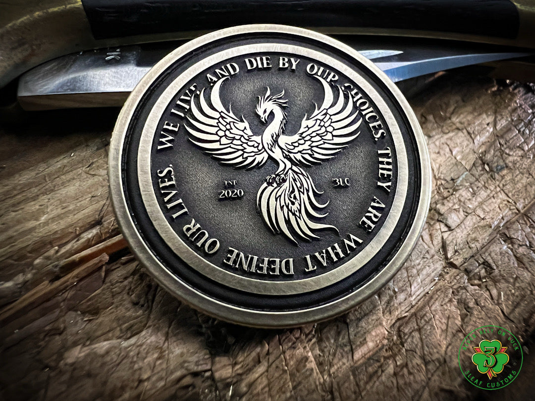 "Live & Die by Your Choices" Challenge Coins