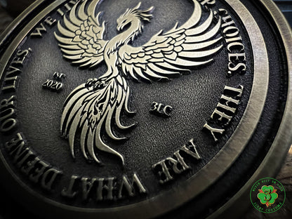 "Live & Die by Your Choices" Challenge Coins