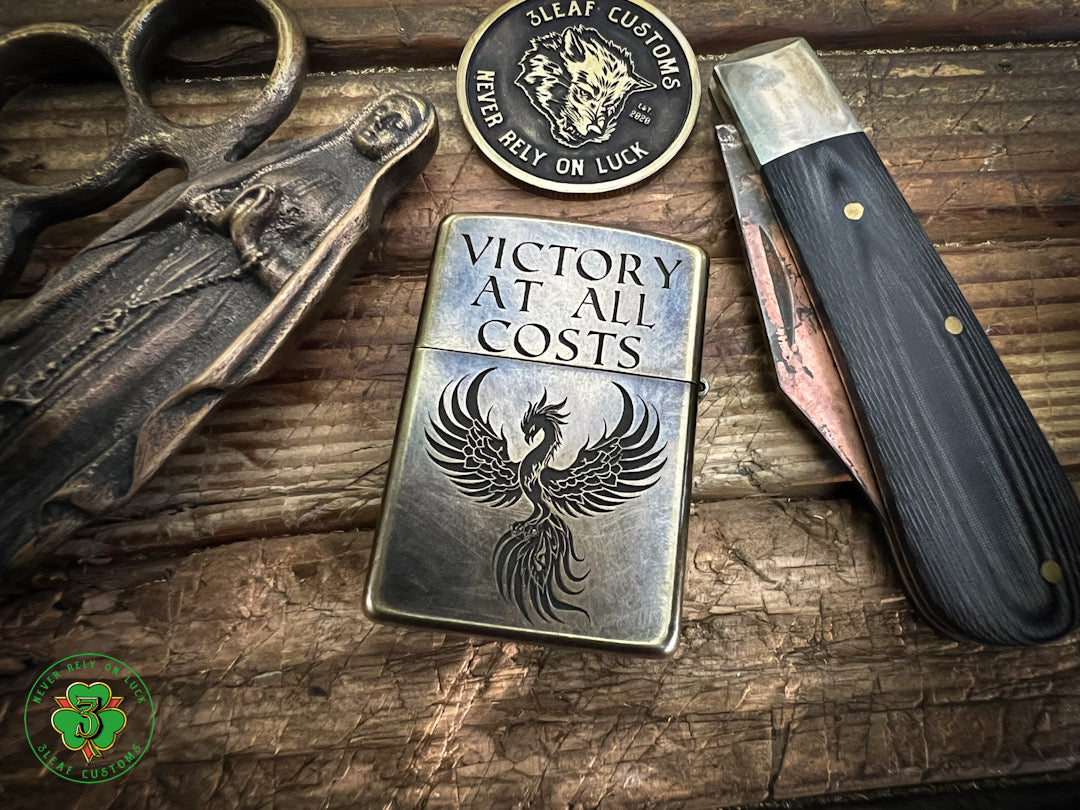 "Victory at ALL Costs" -Zippo Lighter