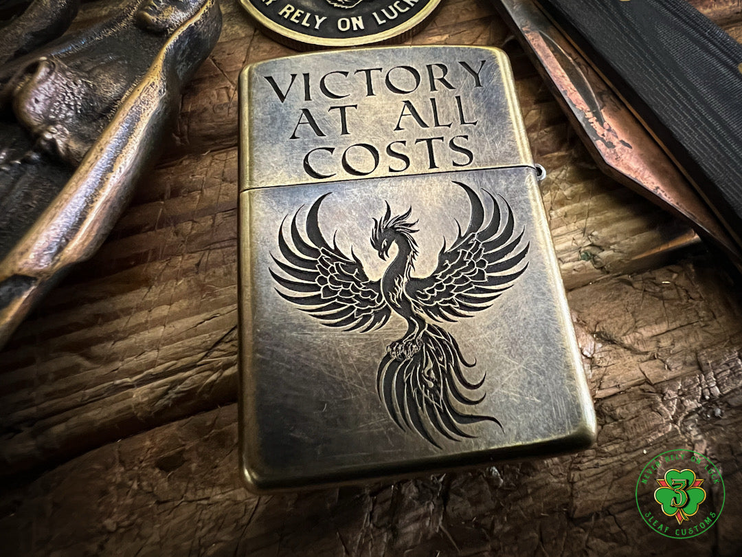 "Victory at ALL Costs" -Zippo Lighter