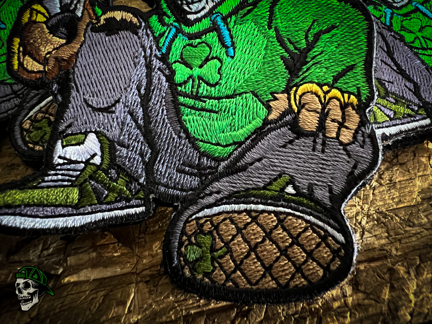 Carrell Family Freakshow x 3Leaf Customs Shank Bear Collab Patch