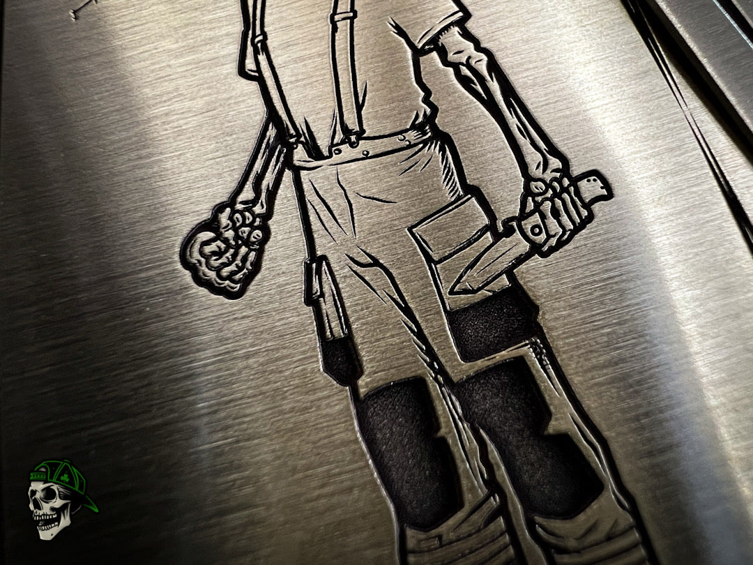 Handmade Brass Helmet Cards