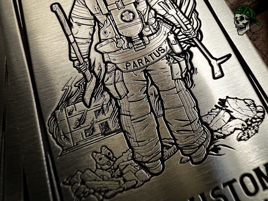Handmade Brass Helmet Cards