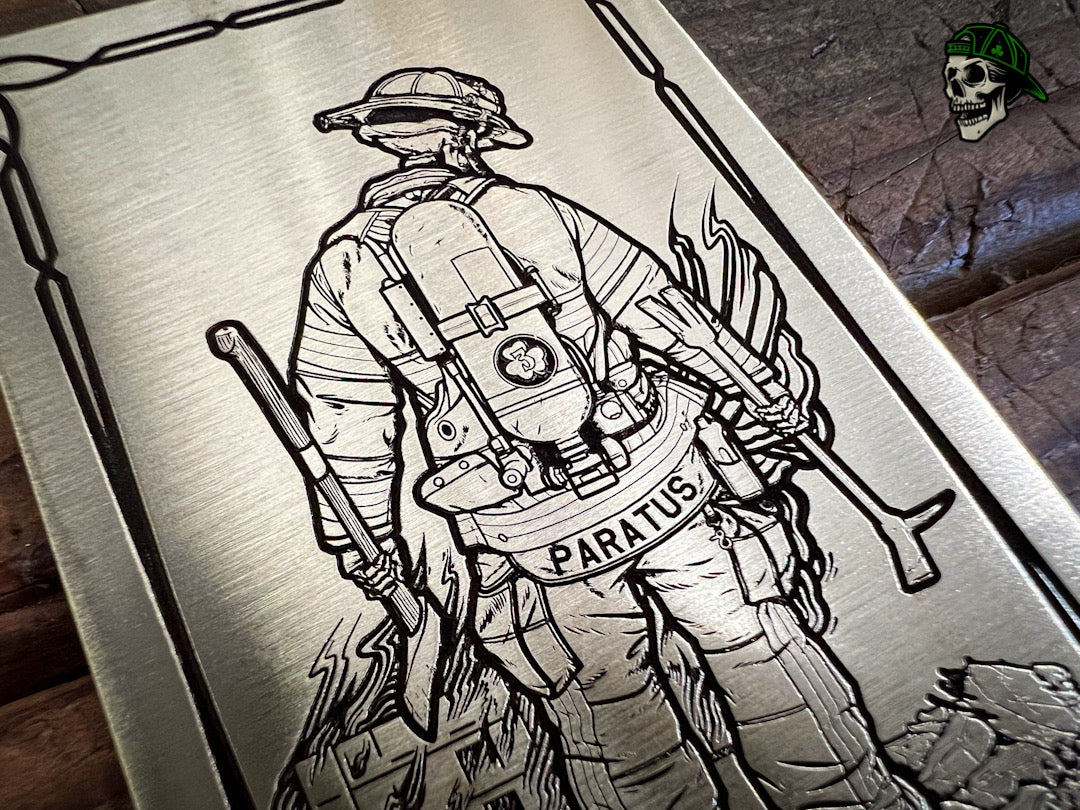 Handmade Brass Helmet Cards