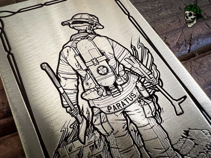 Handmade Brass Helmet Cards