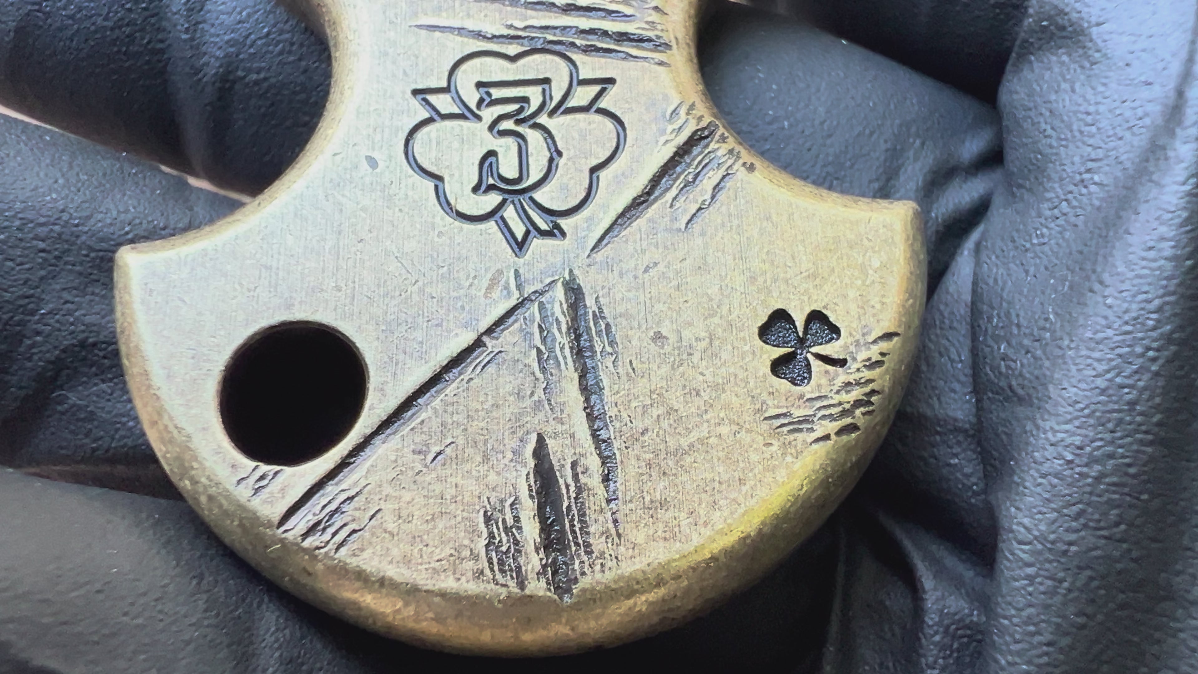 V2 CNC No Luck Charm (Low Pro Brass)