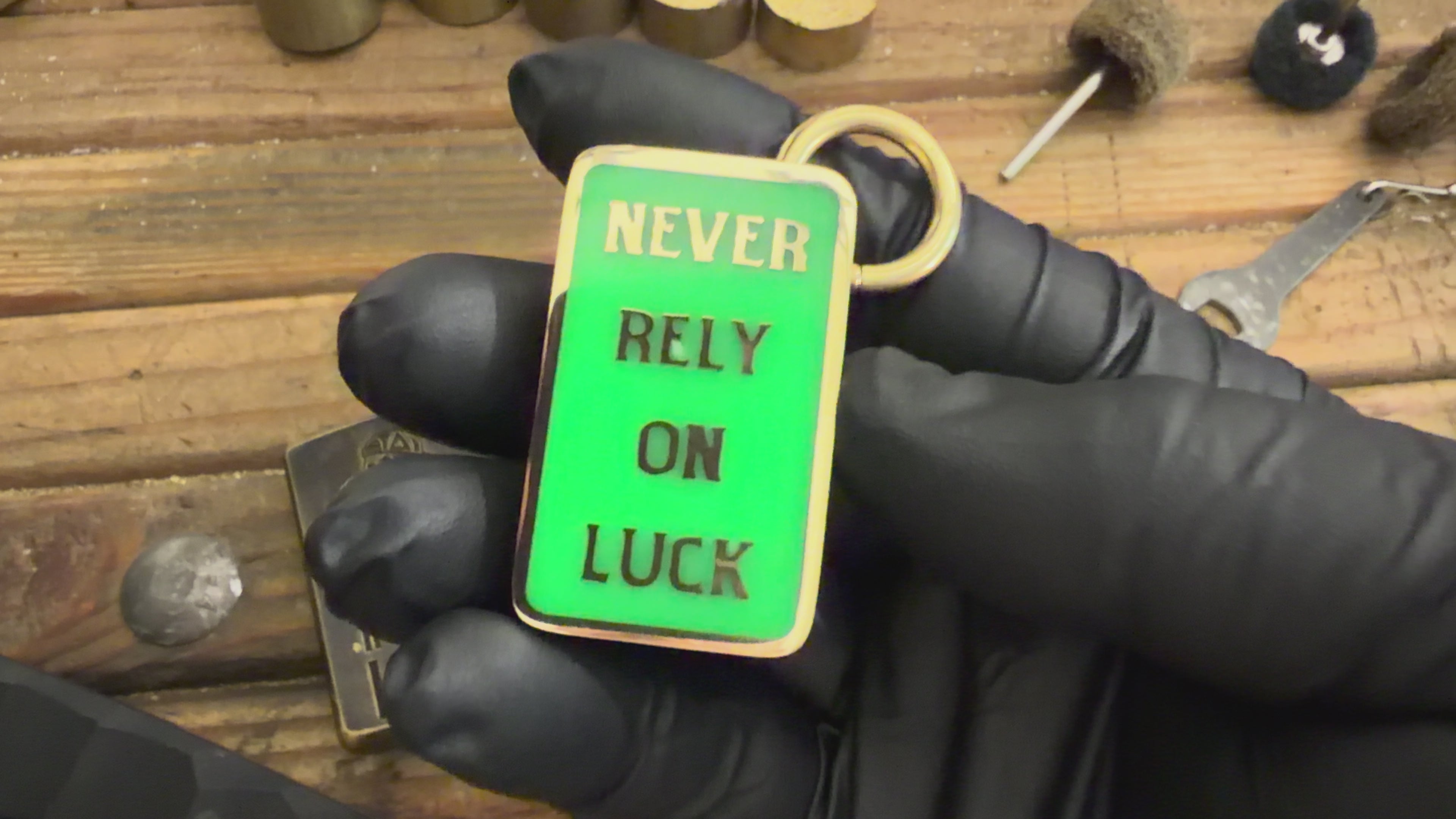 Special 3D Engraved & Night Vision- Imminent Danger Tag