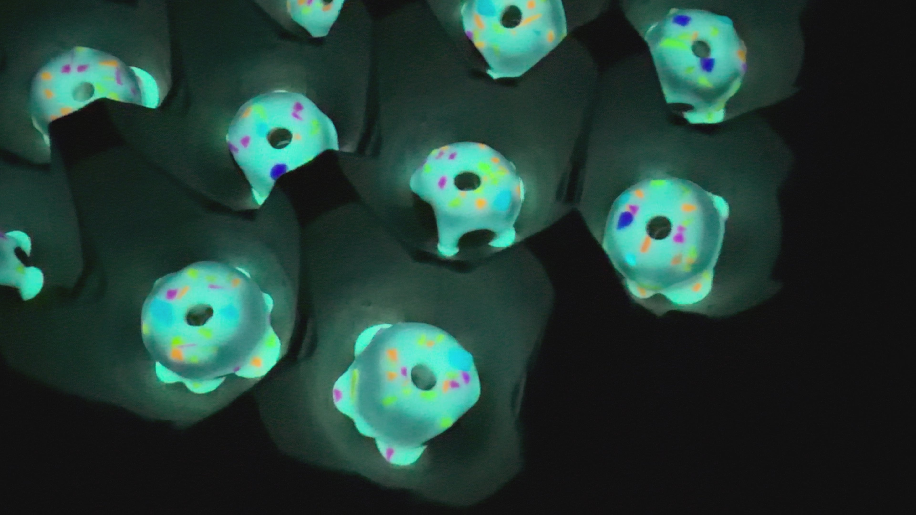 Hurts Donuts- Aqua Night Vision & Glow Sprinkles