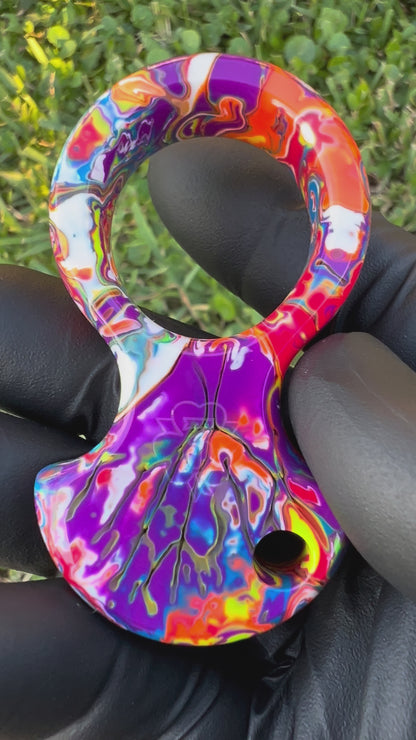 "Color Explosion" No Luck Charm & Bead ('Burnt End')