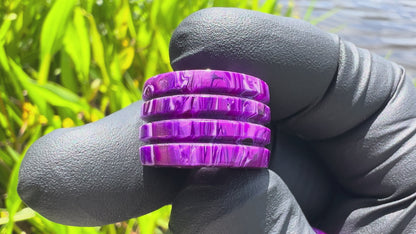 "Purple Haze" No Luck Charm & Bead (Kaotic Artworks Resin)