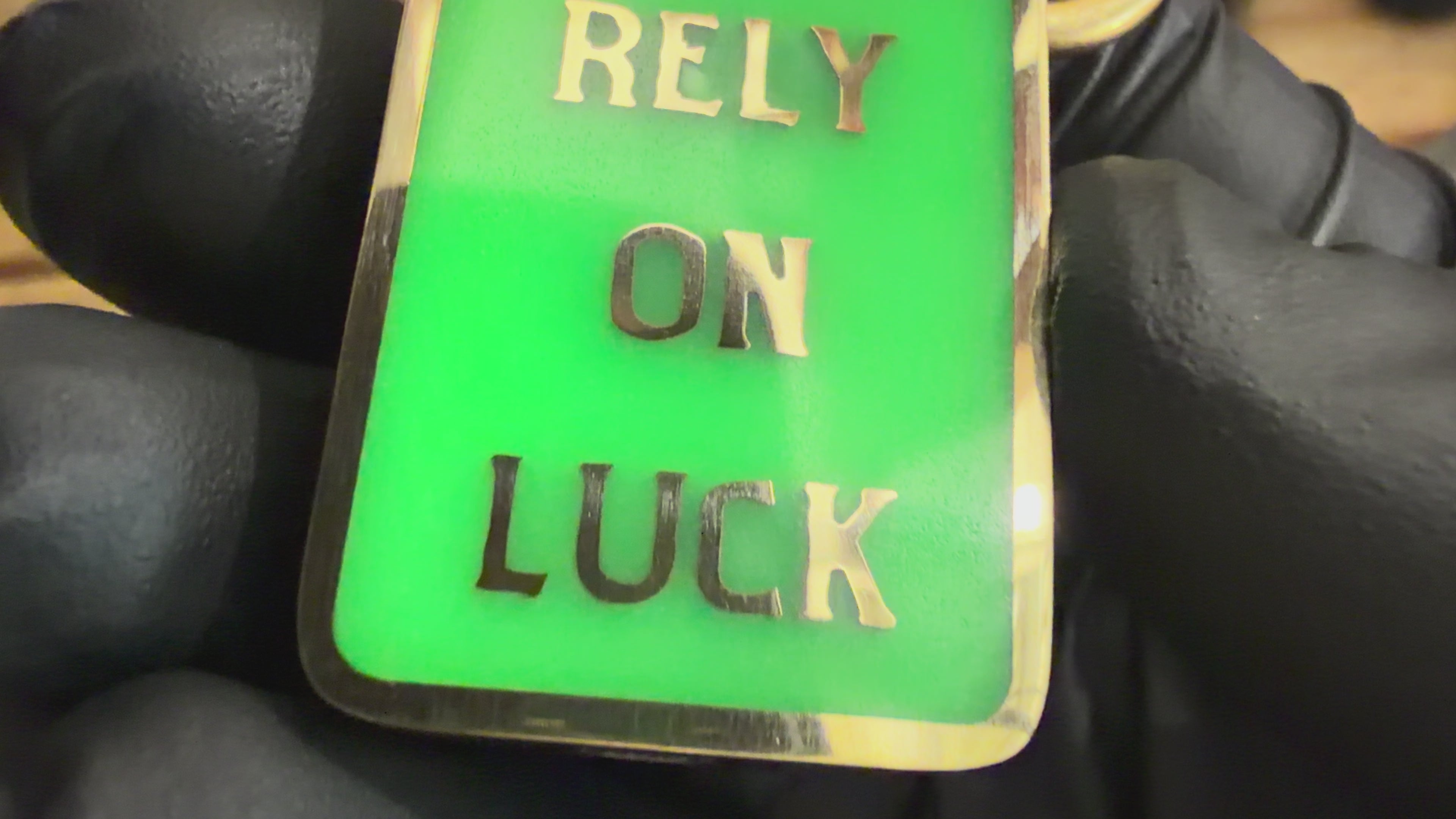 Special 3D Engraved & Night Vision- Imminent Danger Tag