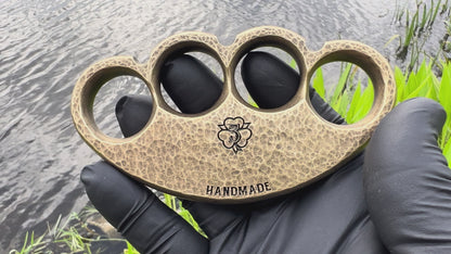 Handmade Bear Paw- Hammered, Blackened & Stonewashed