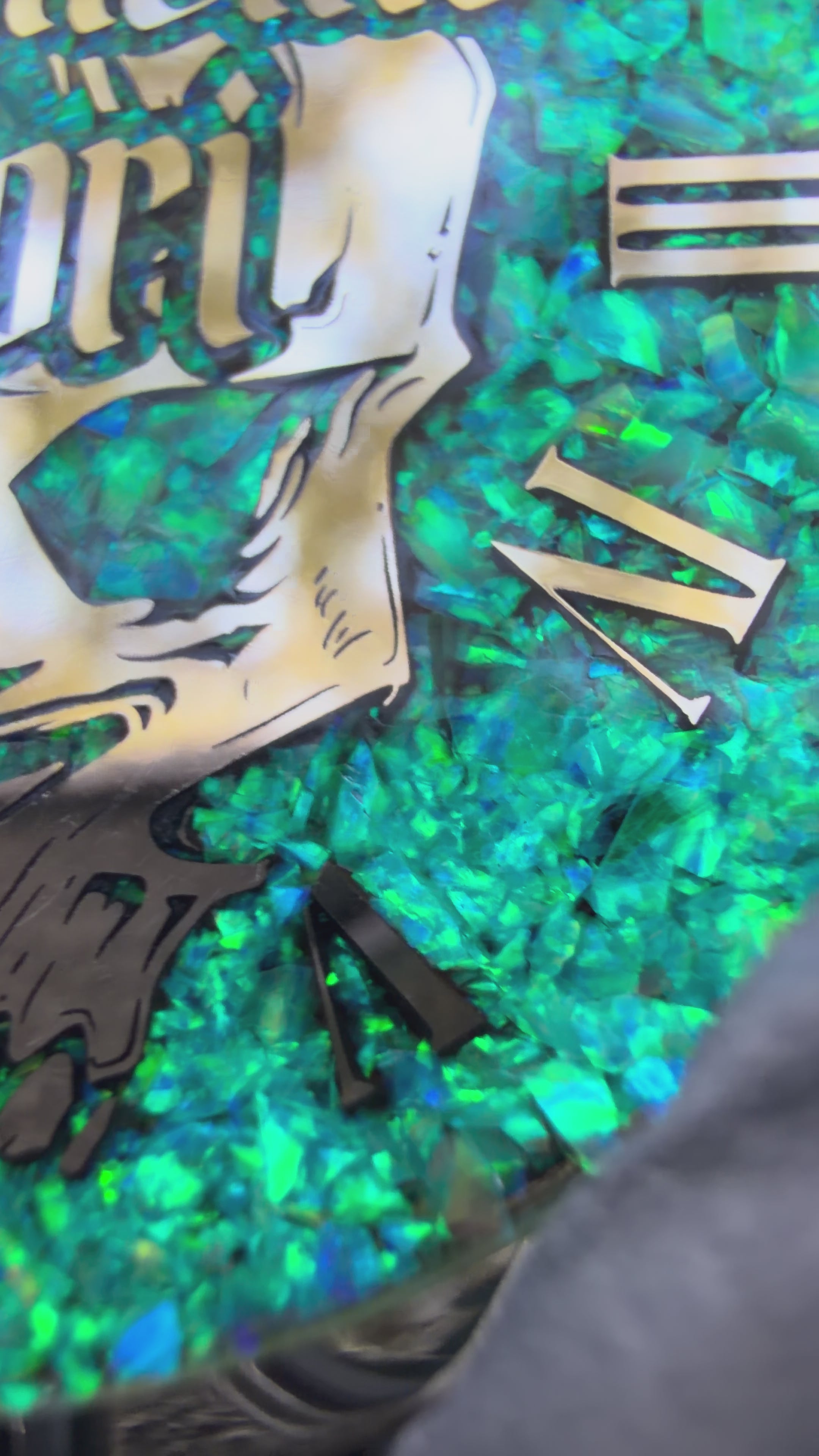 Memento Mori/Vivere Challenge Coin w/Nitro Green Opal inlay