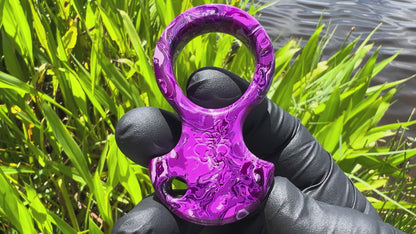 "Purple Haze" No Luck Charm & Bead (Kaotic Artworks Resin)