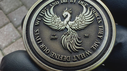 "Live & Die by Your Choices" Challenge Coins