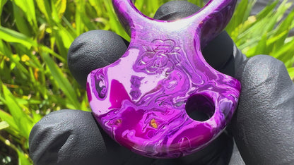 "Purple Haze" No Luck Charm & Bead (Kaotic Artworks Resin)
